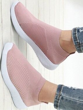 Women's Breathable Athletic Sneakers Slip on Running Tennis Casual Walking Shoes